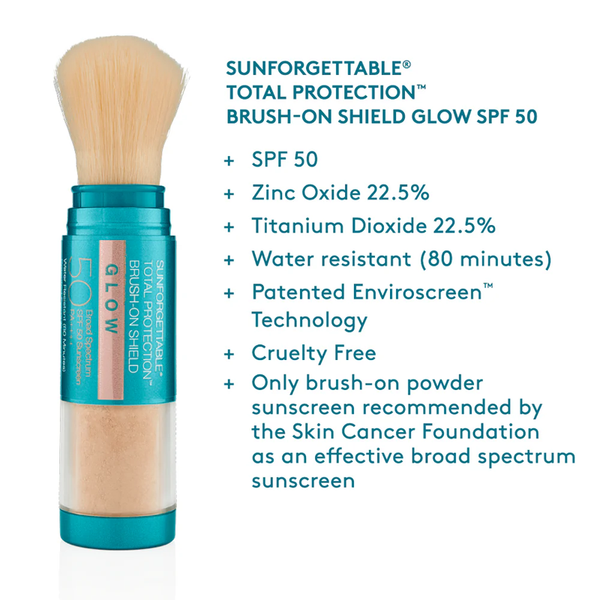 COLORESCIENCE SUNFORGETTABLE TOTAL PROTECTION BRUSH ON SHIELD GLOW SPF50 6G