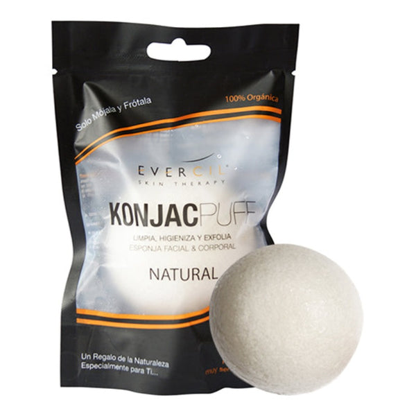 EVERCIL ESPONJA FACIAL ORGANICA KONJAC-PUFF 