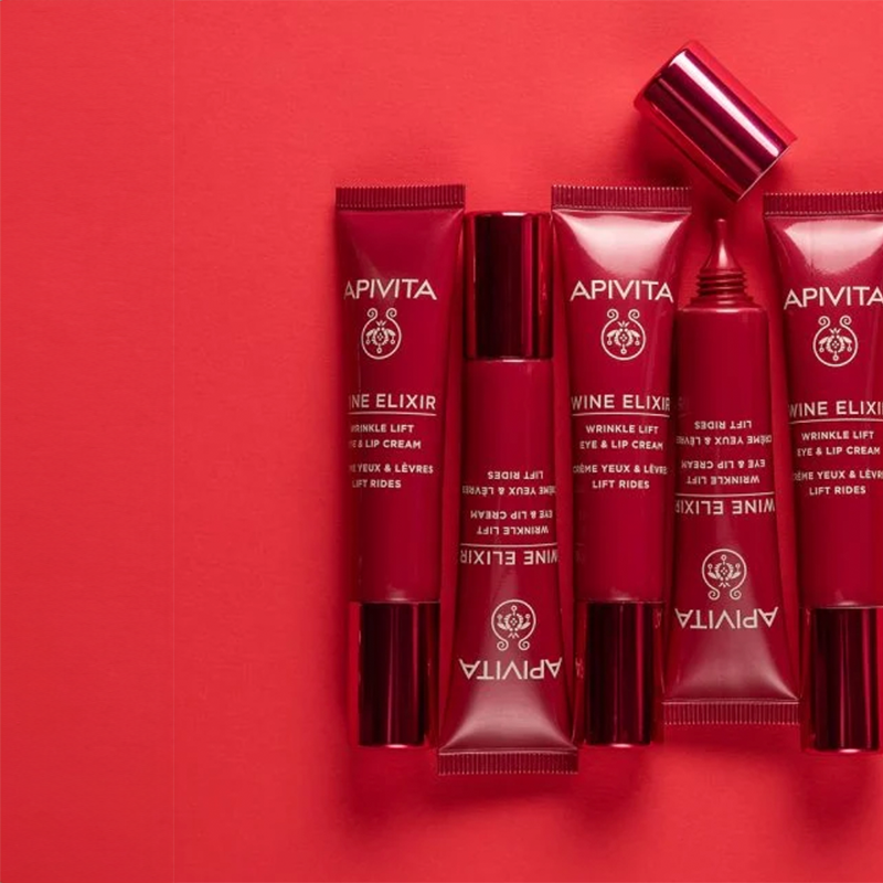 APIVITA WINE ELIXIR CREMA ANTIARRUGAS CON EFECTO LIFTING PARA EL CONTORNO DE OJOS Y LABIOS 15 ML