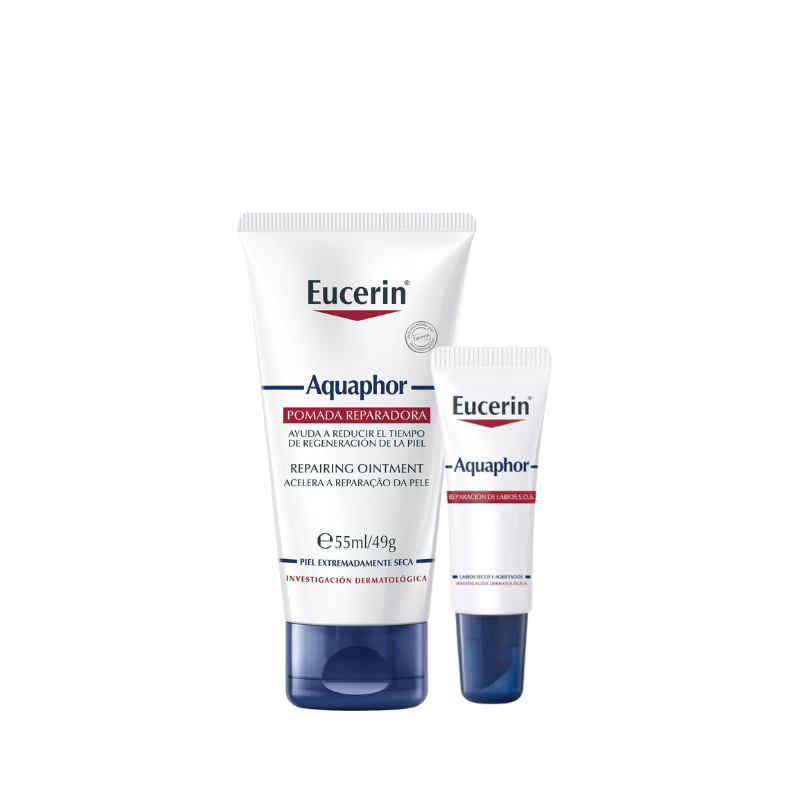 DÚO EUCERIN AQUAPHOR TRATAMIENTO HIDRATANTE PARA PIEL SECA DE ROSTRO Y LABIOS