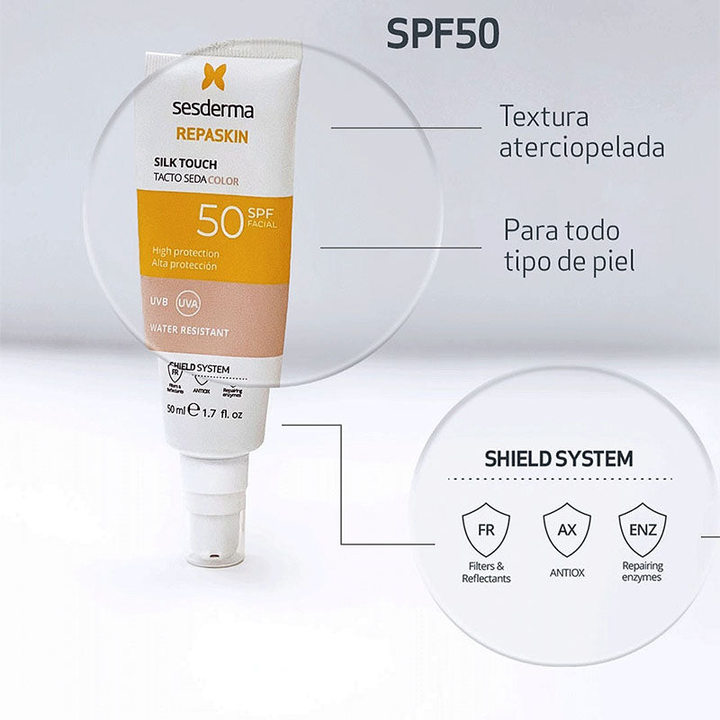 SESDERMA REPASKIN TACTO SEDA COLOR SPF50 50mL