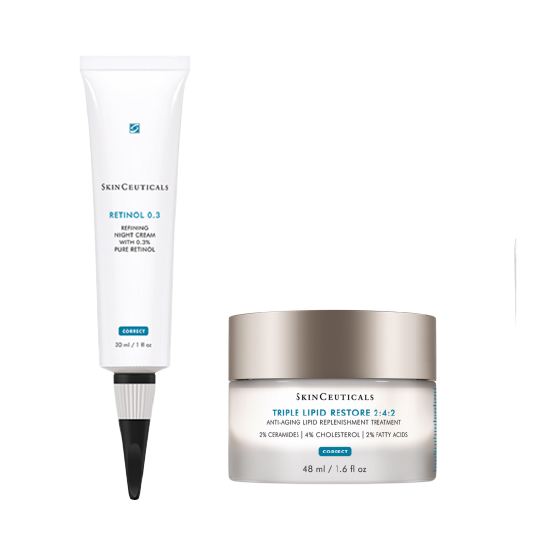 Skinceuticals DÚO Regenerador Intensivo- Retinol 0.3 crema + Triple Lipid Restore 2:4:2